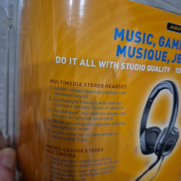 Plantronics Sound Innovation Black Computer Headset New In Package - Picture 8 of 12